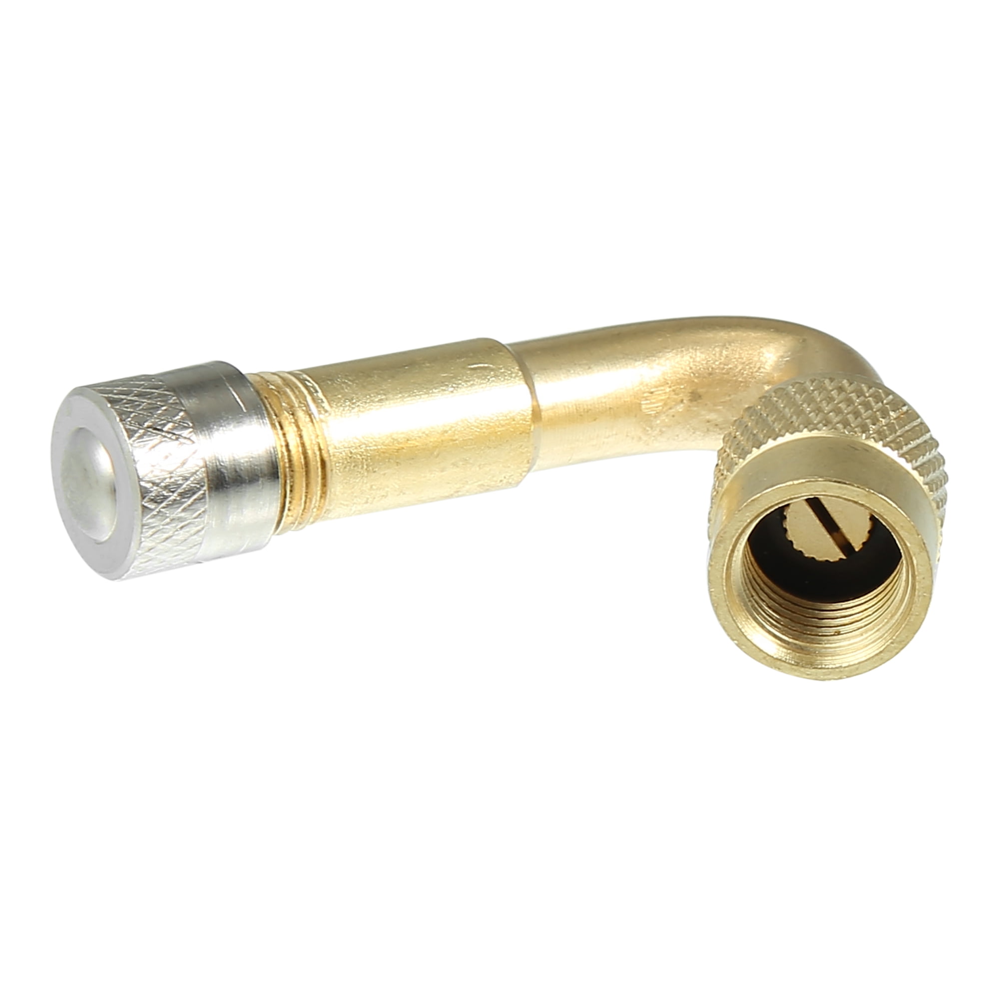 12pcs 45 Degree Universal Wheel Valves Copper Car Truck Motorcycle Tubeless Tyre Valve Stem Cap Gold Tone