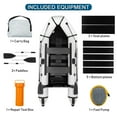 thumbnail image 3 of Campingsurvivals 10ft Portable Inflatable Assault Boat,Fishing Boat Kit, Max Load 600 lbs, Gray/White/Black, 3 of 8