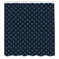 thumbnail image 2 of Ambesonne Navy Shower Curtain, Triangular Like Surreal Motifs, 69"Wx70"L, Indigo Slate Blue, 2 of 4