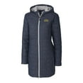 thumbnail image 2 of Women's Cutter & Buck Heather Navy Drexel Dragons Rainier Primaloft Eco Hooded Long Coat, 2 of 3