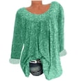 thumbnail image 2 of Chemises à Manches Longues pour Femmes Grande Taille Manches Longues Col Rond Imprimé Blouse Pull Tops Manches Longues Blouses Chemises Tops Décontractés pour Femmes Tops pour Femmes Été Décontracté, 2 of 7