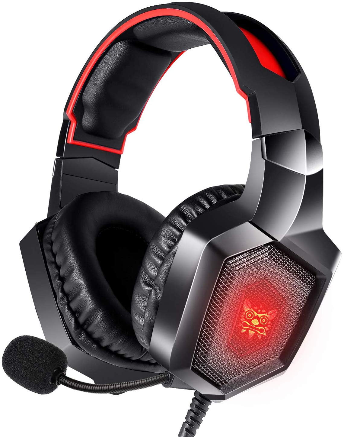 Gaming Headset Xbox One Headphone with Surround Sound Stereo, PS4 Earphone with Mic &amp; LED Light, Compatible with PC, Laptop, PS4, Xbox One, Nintendo Switch