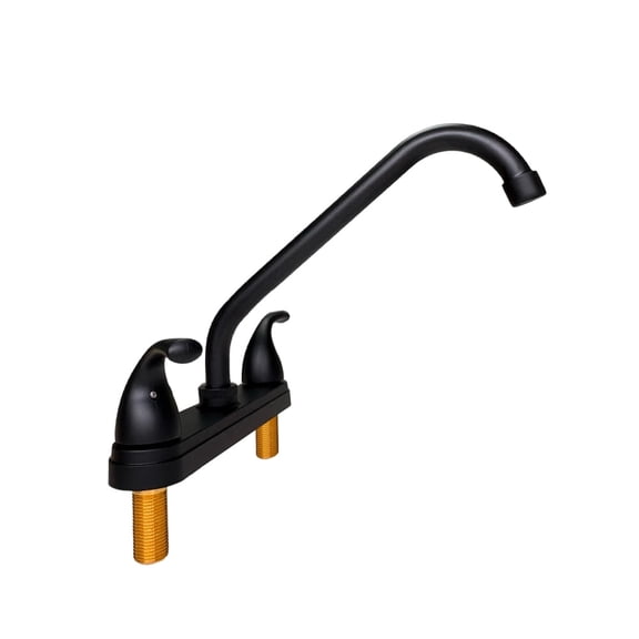 RV Kitchen Sink Faucet, for Campers, Motorhomes, Travel Trailers, Matte Black