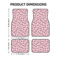 thumbnail image 2 of Gaeub Cute Fox Pink Tree Print 4 Pieces Car Floor Mats Car,Universal Car Carpet Mats,Fit for SUV, Vans, Sedans,Trucks, 2 of 6