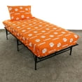 thumbnail image 2 of Clemson Tigers Sheet Set Choose From Sizes and Colors Orange Microfiber Queen N/A, 2 of 5