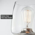 thumbnail image 2 of Kira Home Stella 6" Glass Shades, Replacement Glass, 1-5/8" Fitter Opening for Threaded Medium Base Socket, 6" x 6", (3), 2 of 8