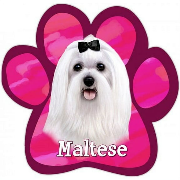 Maltese Paw Print Magnet