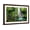 Brown Frame, variant on Art.com Jungle Waterfall Cascade in Tropical Rainforest with Rock and Turquoise Blue Pond. its Name Banyuma Stretched Canvas Print Wall Art, 18" x 12"