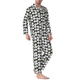 thumbnail image 2 of Sikiie Panda Bear Mens Pajama Set, Soft Warm Long Sleeve Sleepwear, Cozy Button-Down Pjs for Men-X-Large, 2 of 7