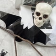 thumbnail image 7 of 2026 Halloween Indoor Decorations 12PC Halloween Bats Decoration For Home Decor DIY Wall Decal Bathroom Indoor Hallowmas Party Supplies 4 Different Sizes Realistic PVC Scary Black Sticker, 7 of 7