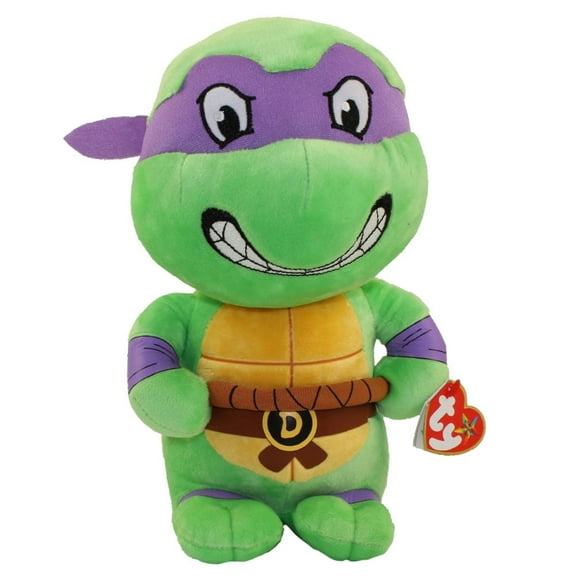 TY Beanie Babies - DONATELLO (Teenage Mutant Ninja Turtles) (Regular Size 6" Plush) (BONUS ONE RANDOM TY ERASER)