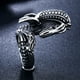 thumbnail image 5 of Anillo de Animal para hombre, anillos masculinos portátiles de acero inoxidable para Cosplay, diseño Simple, decoración de mano, joyería, Ropa, zapatos y accesorios Miscelánea Talla 8 de EE. UU. Qarigey AP014701-02, 5 of 6