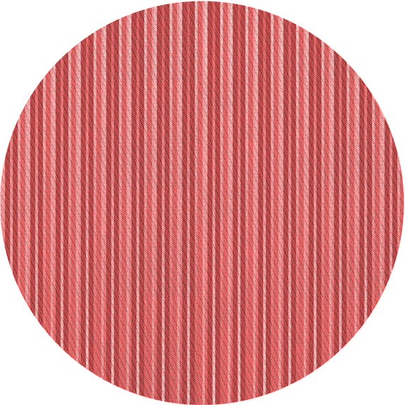 Ahgly Company Machine Washable Indoor Round Transitional Red Area Rugs, 7' Round