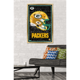 thumbnail image 2 of NFL Green Bay Packers - Neon Helmet 23 Wall Poster, 22.375" x 34" Framed, 2 of 5