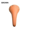 thumbnail image 3 of LEFU for Rivet PU Leather Bike Saddle Fixed Gear Bicycle Seat Comfortable Cycling for Track Bike Fixie Bicycle Brown 28cm Length 16cm Rear Width, 3 of 10