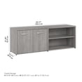 thumbnail image 2 of Studio C Low Storage Cabinet with Doors in Platinum Gray - Engineered Wood, 2 of 8