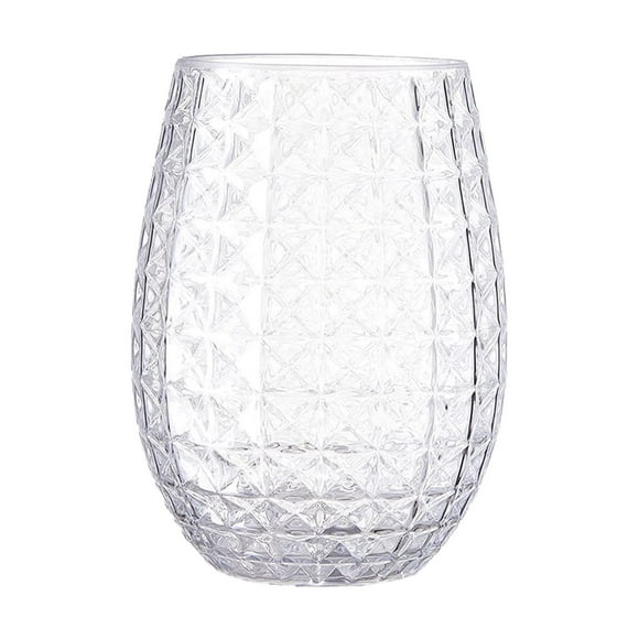 Moins de 5 Verres et Bouteilles Transparents Incassables et Tasses en Plastique pour Jus Réutilisables et Recyclables pour Pique-Niques en Plein Air