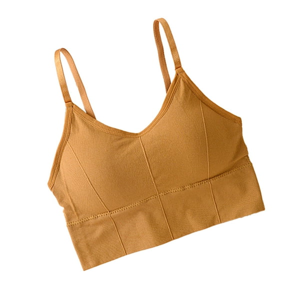 Raindrops  Damen Bralette Front for Women Without Wire Women's Girl Yellow