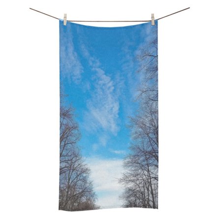 MYPOP Symmetry of the Forest Shower Towel Bathroom Bath Towel 30x56 inches