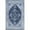 Blue, variant on Karachi Polyester Medallion Blue Area Rug 8' X 10'