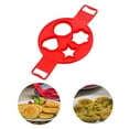 thumbnail image 3 of F Silicone Egg Ring Omelette Maker F 4 Hole Pancake Mold Breakfast Cooking Tool Heat Resistant, 3 of 6