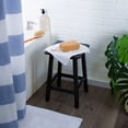 thumbnail image 2 of Better Homes & Gardens Square 18 in High Indoor Backless Bamboo Stool for Adult or Child, Black, 2 of 13
