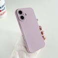 thumbnail image 2 of ShellTech for iPhone 11 Liquid Silicone Phone Case, Cute Slim Grip Soft Rubber Matte TPU Plain Solid Bright Color Shockproof Girly Simple Case with Camera Cover for Women Men,Purple, 2 of 11