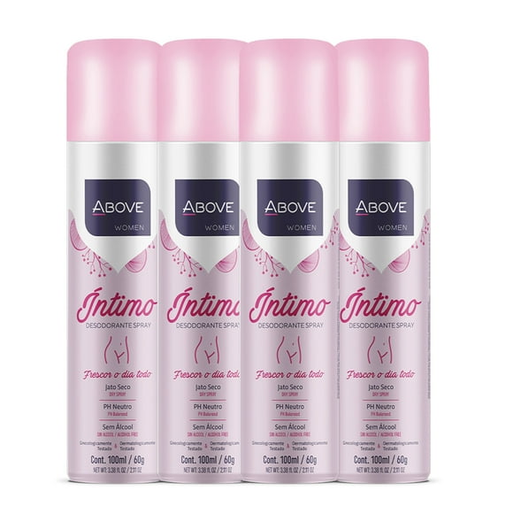ABOVE Serie Blanca, Spray Corporal de Larga Duración, Amatista, 325 ml