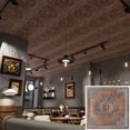 thumbnail image 2 of Village style ceiling tiles Decorative pvc panels for Restaurant PL08 Weathered copper 10Pcs/pack, 2 of 9