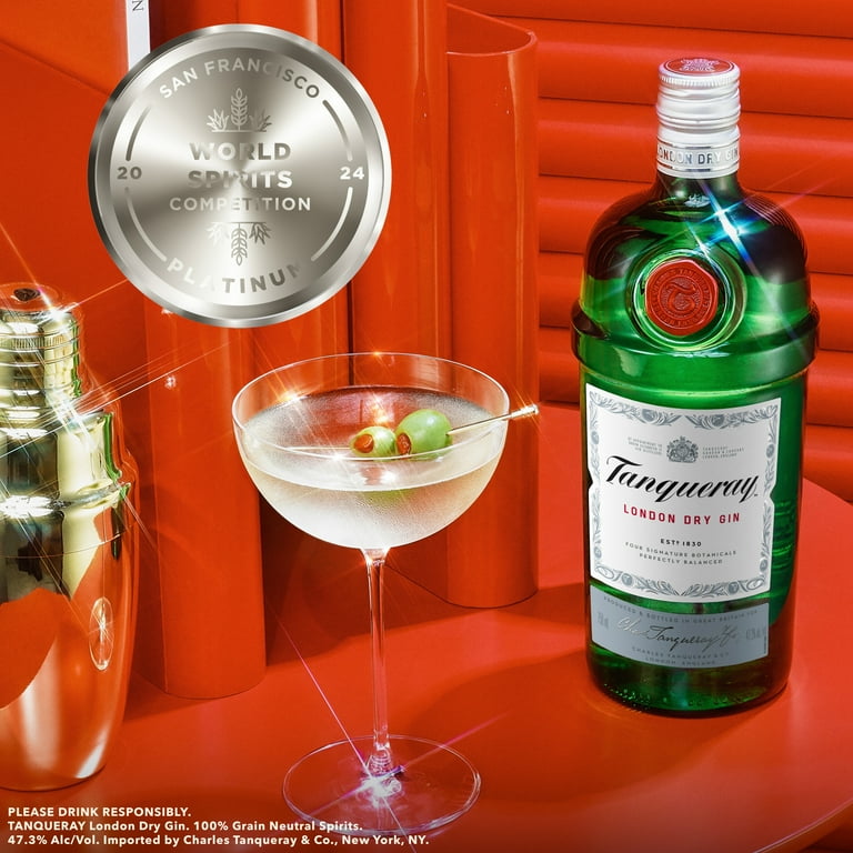 Tanqueray London Dry Spirit 750 mL 47% ABV with Botanicals for