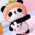 thumbnail image 3 of Kit Needle Felting Kit DIY Handmade Wool Pedant Materials Cartoon Panda Shape for Beginners, 3 of 5