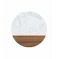 thumbnail image 1 of Tabla Redonda Xtellar De Madera Y Mármol Picar Queso Cocina color blanco, 1 of 5