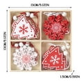 thumbnail image 2 of aoksee Christmas Decorations 12PC Set Of Christmas Ornaments Painted Wooden Angel Elk Christmas Tree Decoration Pendant DIY Ornaments Gift on Clearance, 2 of 3