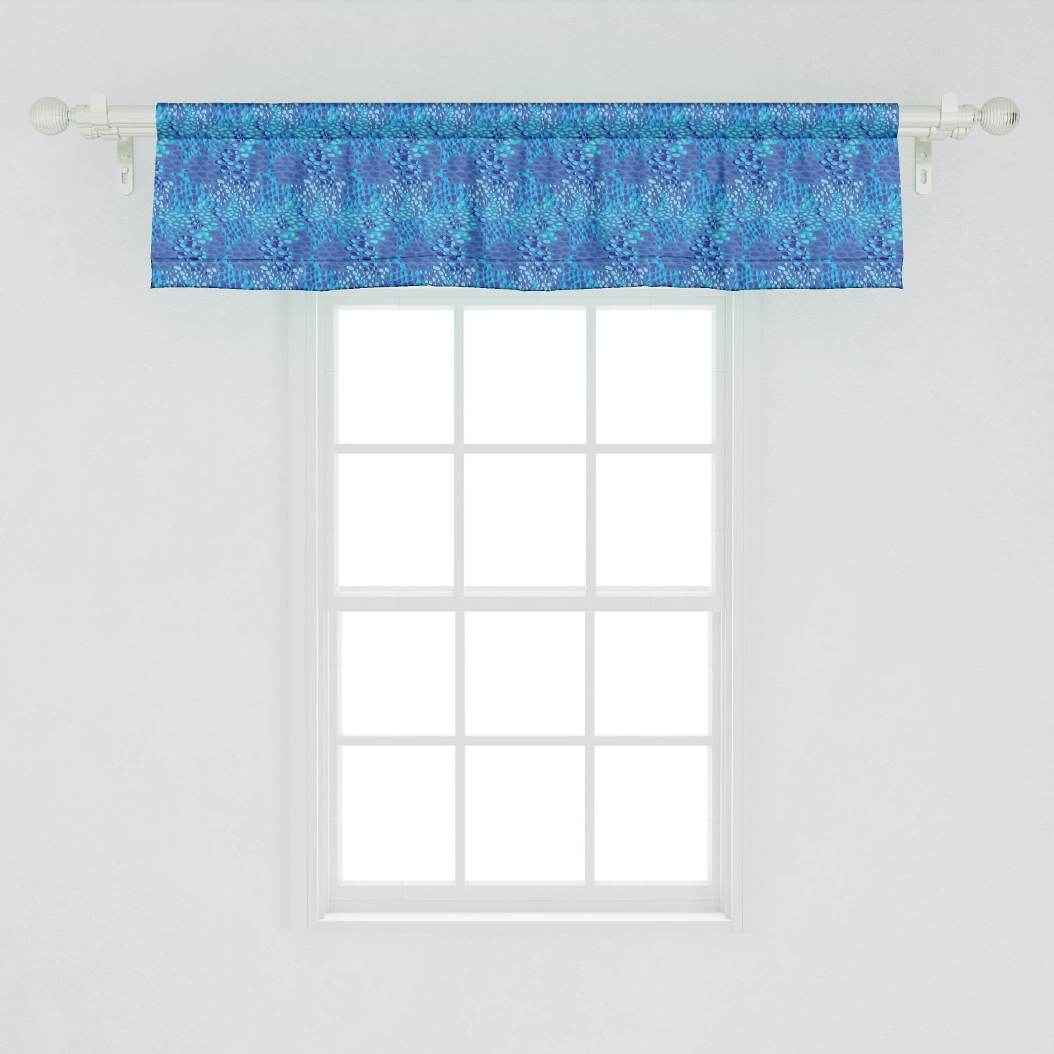 Home Solid Color Tailored Window Valance NEW 42" W x 16" L Surf Aqua Size 