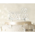 thumbnail image 1 of Personalized Birthday Cake Topper Mirror Cake Topper Color Option Available 5-7 Inches Wide, 1 of 1