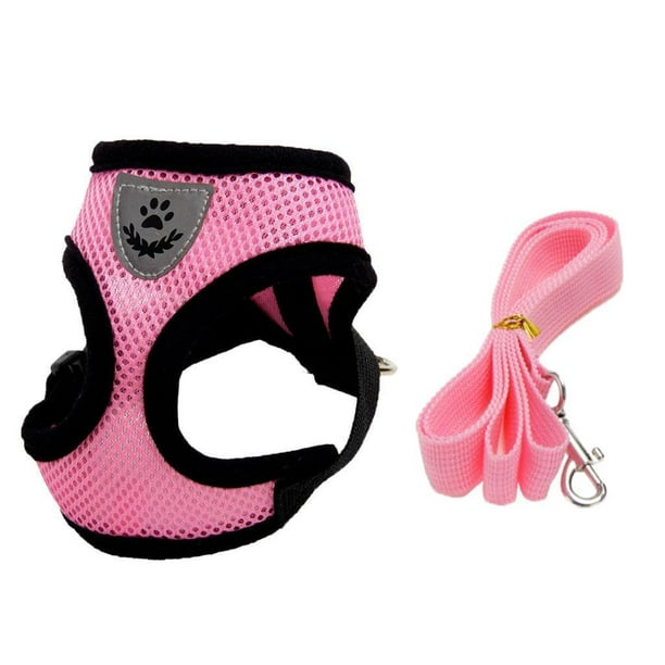 1 de Arnés de Malla Transpirable , Chaleco para El Pecho, Collar para Perros, Cinturón de para El Pecho Y Colco arnés ajustable para cachorros