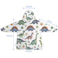thumbnail image 7 of Watercolor Dinosaurs Eggs Plants Pattern Blanket Hoodies for Kids 6-13YR Oversize Wearable Blanket Hoodies for Boys Girls Teens, 7 of 7