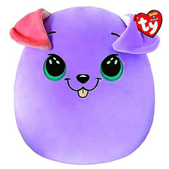 TY Squish-A-Boos Plush - BITSY the Dog (Medium Size - 14 inch)