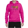 thumbnail image 3 of Peace Love Baseball Sports Unisex Graphic Hoodie Sweatshirt, Fuschia, Large, 3 of 5