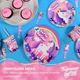 thumbnail image 5 of Unicorn Plates 7in 24 Count - Rainbow Unicorn Party Supplies, 5 of 7