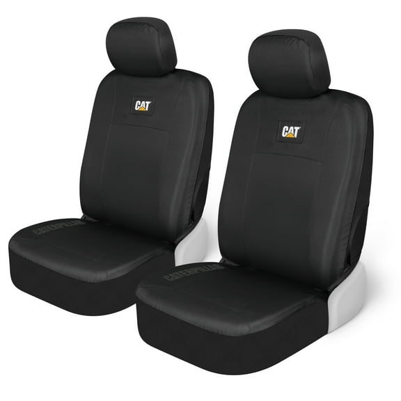 Cat Heavy Duty Oxford Car Seat Cover for Auto - Durable Canvas Material, Universal Fit-Black