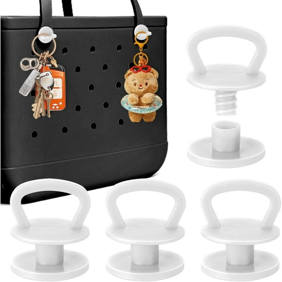 4Pcs Reuseable Replacement Buttons for Bogg Bag Strap, Rivets Compatible with Bogg Bag Handles Add Hook Function