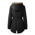 thumbnail image 3 of Hat and Beyond Women's Plush Lined Lightweight Anorak Jacket With Detachable Hood, 3 of 4