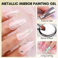 thumbnail image 2 of Set de esmaltes de uñas en gel Makartt Chrome Metallic Silver Gold, 2 unidades, 2 of 8