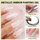 thumbnail image 2 of Set de esmaltes de uñas en gel Makartt Chrome Metallic Silver Gold, 2 unidades, 2 of 8