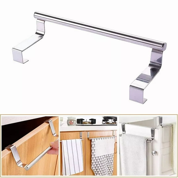 Stainless Steel Kitchen Towel Holder, Cupboard Door Towel Rack Bar Holders Usa