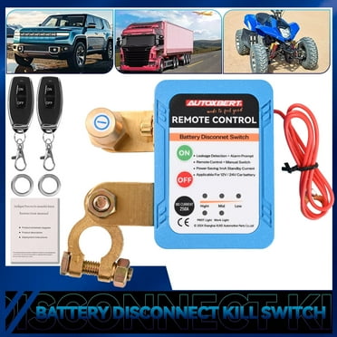OEMASSIVE Car Remote Battery Disconnect Switch 12V 240A Battery Kill Switch for Auto RV ATV
