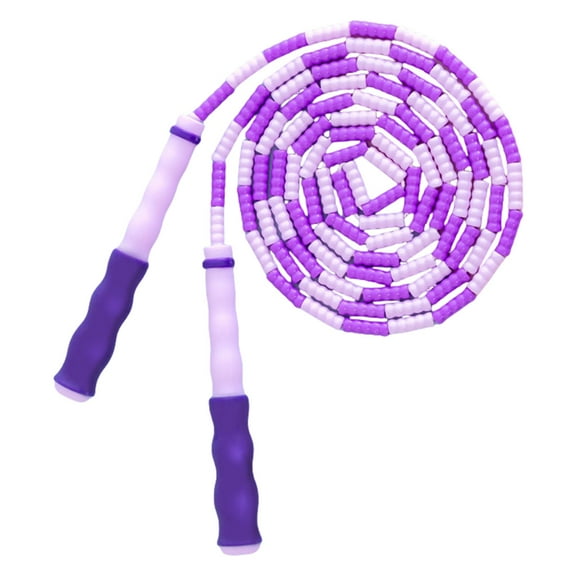 Soft Beaded Skipping Rope Kids Jump Rope Adjustable Length Jump Rope Segmented Skipping Rope for Fitness Exercise