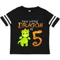thumbnail image 3 of Inktastic Dragon 5th Birthday Turning Five Boys or Girls Toddler T-Shirt, 3 of 5