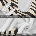 thumbnail image 3 of Yayeee Throw Blanket for Couch Soft Warm 50" x 60" Sofa Chair Bed Decoration, Black Lines, 3 of 7
